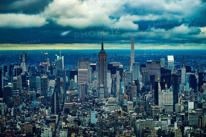 The view from the One World Trade Center Building. Shooting Location: New York, Manhattan