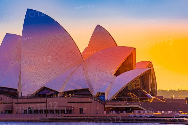 Sydney opera house dusk. Shooting Location: sydney, australia