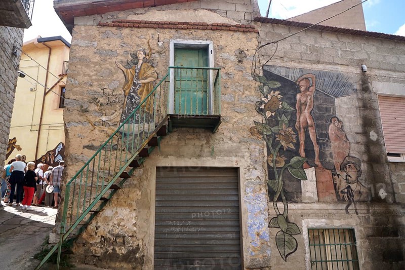 Historical murals in Orgosolo, Sardinia