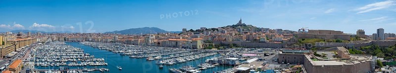 The old harbour of Marseille, France, is an architectural highlight in Europe, due to the regularity of the surrounding facades of the historic city centre, Europe