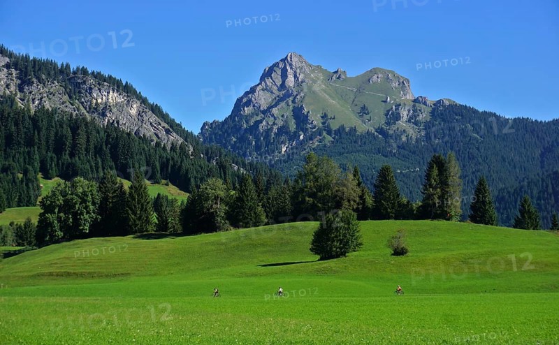 Tannheimer Tal near Tannheim-Grän, Tyrol, Austria, View of the Aggenstein, Tannheimer valley near Tannheim-Grän, Tyrol, Austria, View of the Aggenstein, Europe
