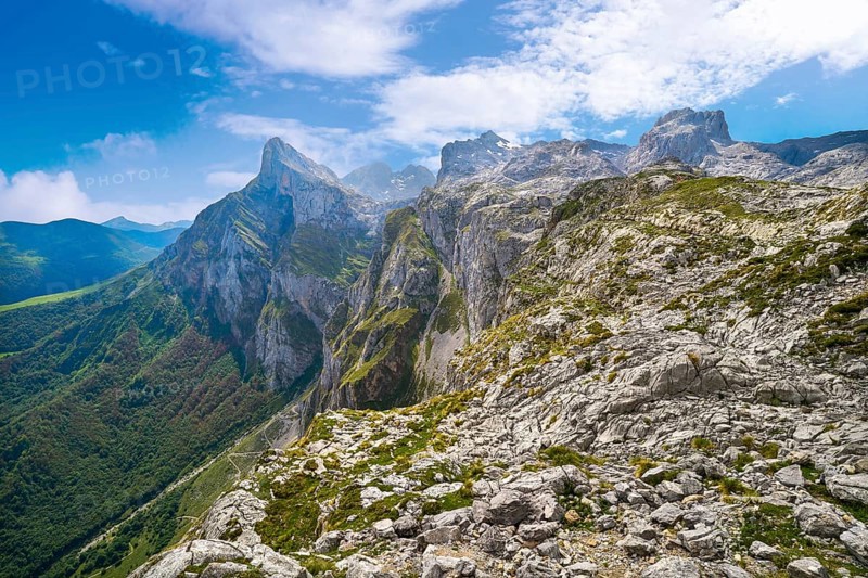 Fuente De mountains in Camaleno Cantabria of Spain