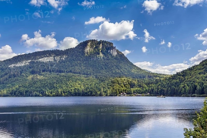 View of Altaussee lake in Styria, Austria, Europe