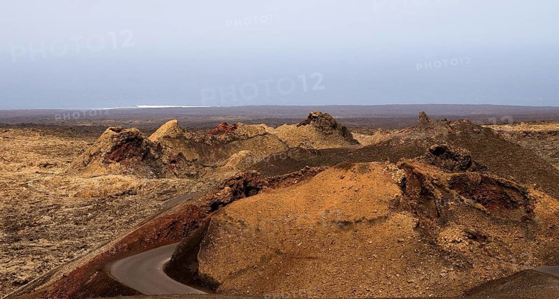 Typical rugged and harsh volcanic landscape