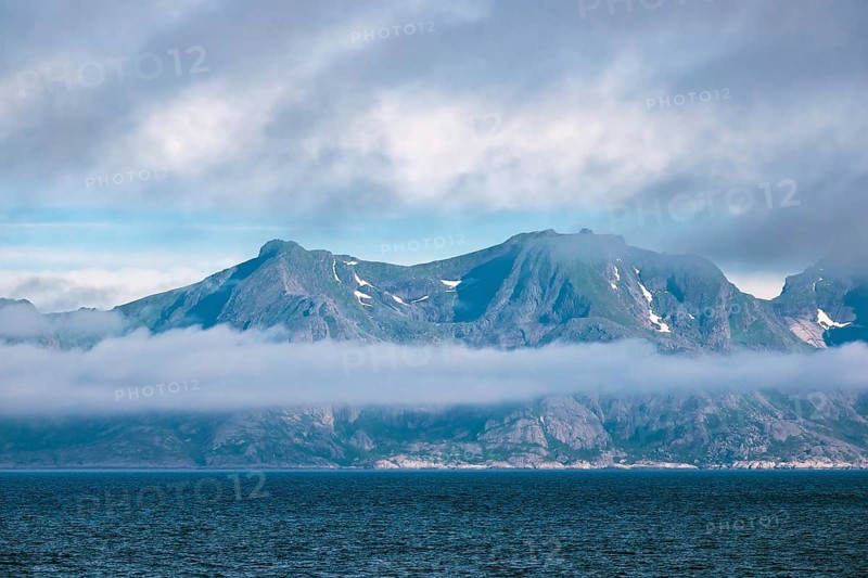 Coast on the Lofoten Islands in Norway