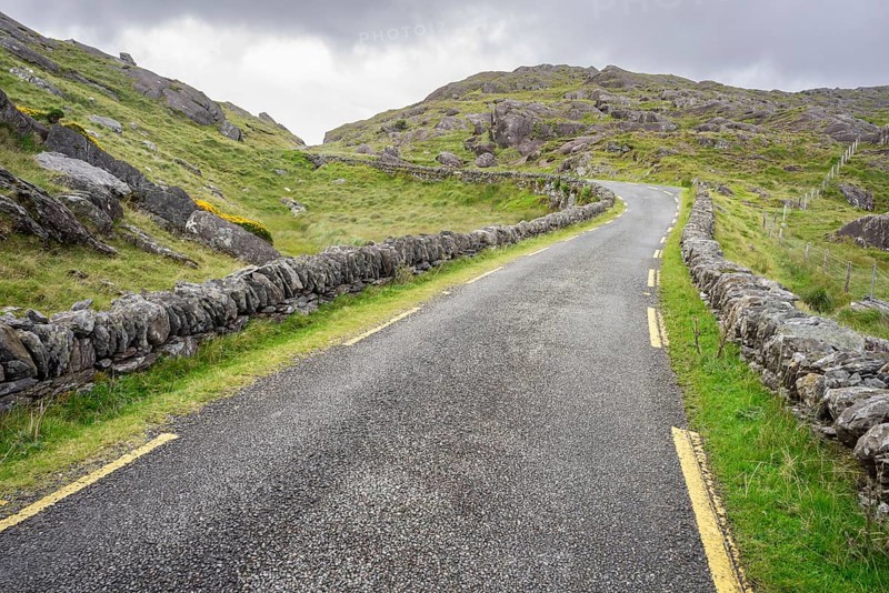 Healy Pass (R574) on the Beara peninsula, Ireland, United Kingdom, Europe