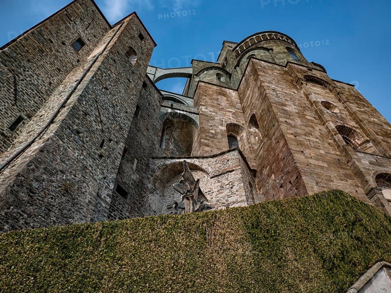 View of the Sacra di San Michele monastery