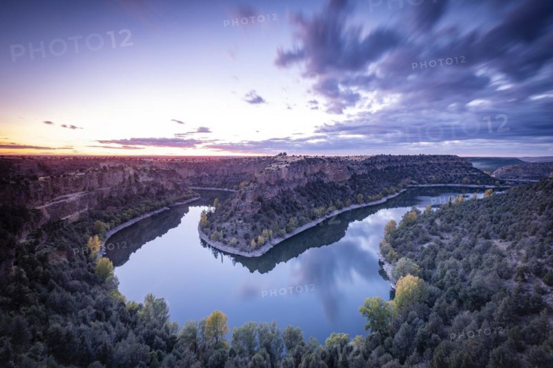 Meander, Las Hoces del Río Duratón Natural Park, Segovia province, Spain, Europe