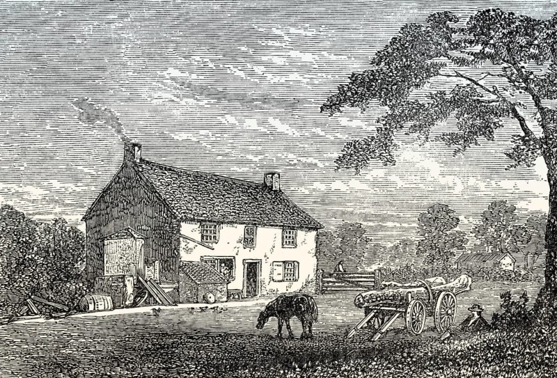Birthplace of George Stephenson, 1781 – 1848, British mechanical engineer, Wylam, Northumberland, England, United Kingdom, Europe
