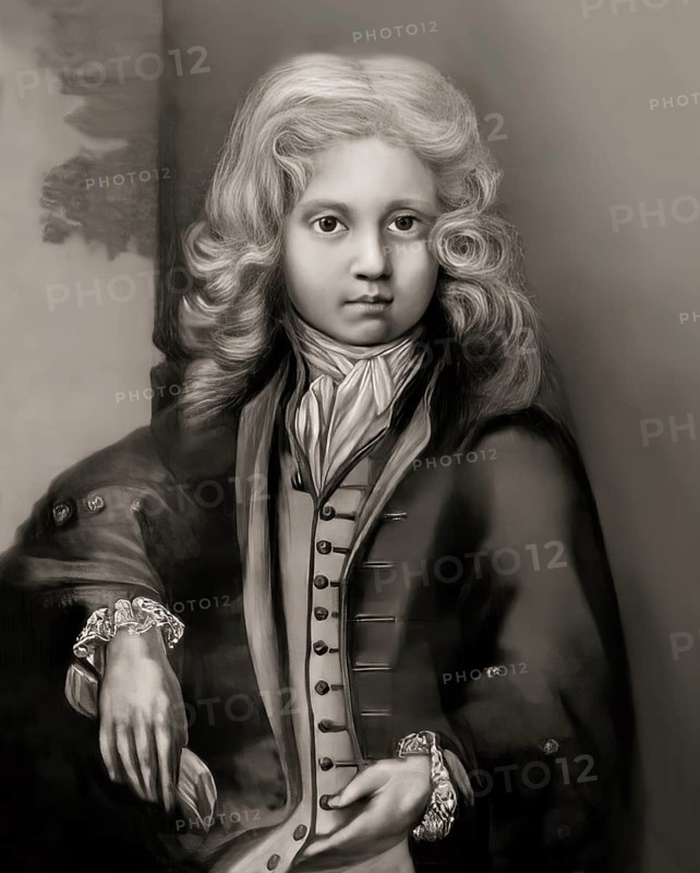 Wolfgang Amadeus Mozart at the age of 11, 1756 – 1791, composer of classical music, First Viennese School, digitally edited ater Smissen