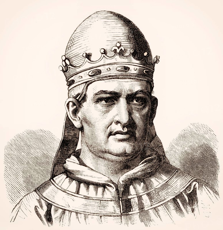 Pope John VIII, was Pope from 14 December 872 to his death in 882
