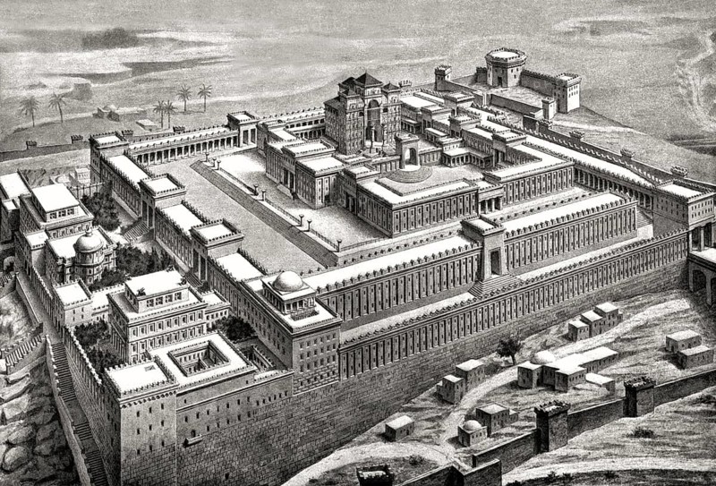 Solomon's Temple, Temple Mount, Jerusalem, Reconstructed by Conrad Schick