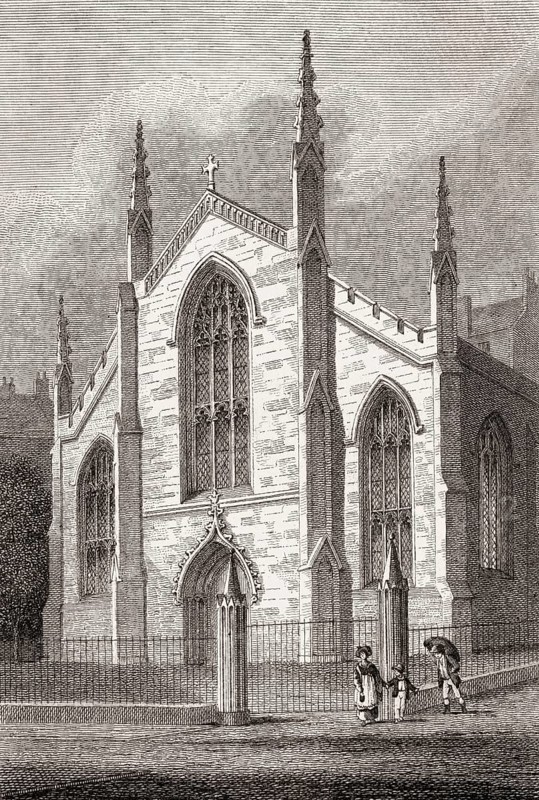 St Mary's Roman Catholic Cathedral, Broughton Street, Edinburgh, Scotland, 19th century, Views in Edinburgh by J. & H. S. Storer