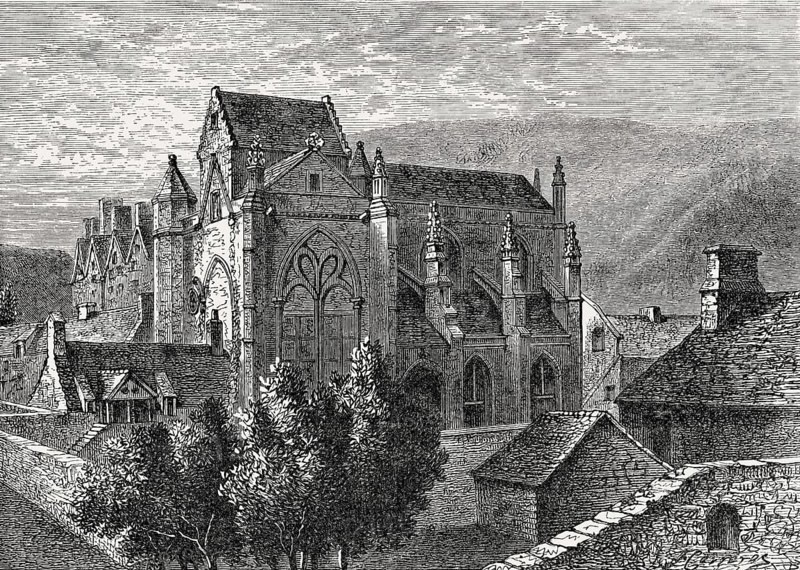 Trinity College Kirk, a royal collegiate church demolished in 1848, Edinburgh, Scotland, 18th century