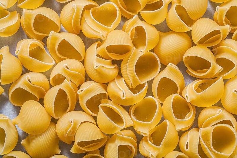 Shell macaroni background food and drink concept