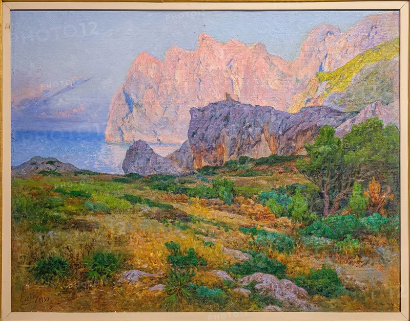 Cala de Sant Vicenç, 1950, Llorenç Cerda, oil on canvas, pollensa museum, Majorca, Balearic Islands, Spain, Europe