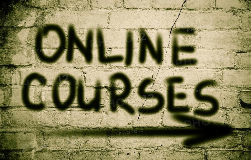 Online Courses Concept
