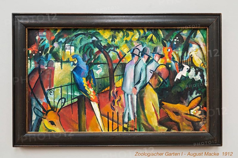 Zoological Garden I, August Macke 1912, Lenbachhaus, Munich, Upper Bavaria, Bavaria, Germany, Europe
