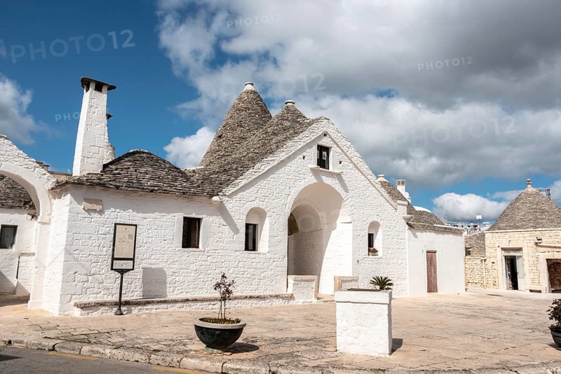 Famous trullo Sovrano in Alberobello, Southern Italy