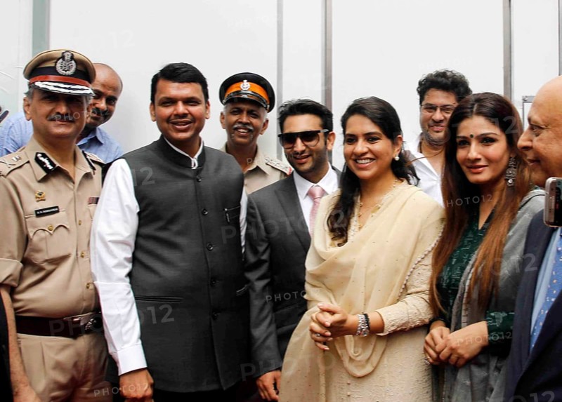 Mumbai Police Datta Padsalgikar Chief Minister Devendra Fadnavis BJP leader Shain Adar Poonawalla actor Raveena Tandon