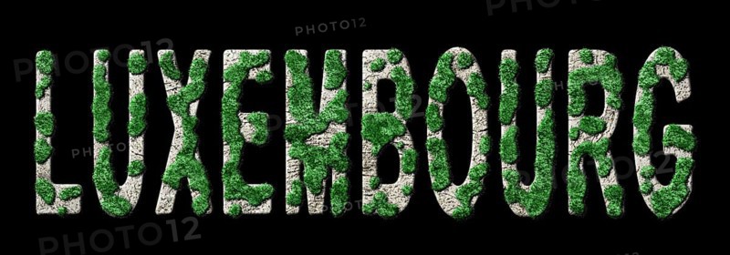 Luxembourg Reforestation and Climate Message, Sustainable Green Typography, Green Agenda
