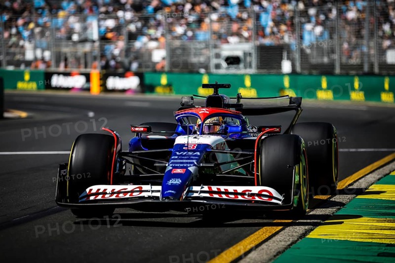 MELBOURNE, AUSTRALIA, MARCH 22: Daniel Ricciardo of Australia drives the Visa Cash App RB Formula One Team VCARB 01 during first practice in the 2024 Australian Grand Prix at Albert Park in Melbourne, Australia, Oceania