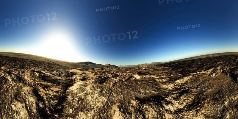 Israel: Negev Desert, Stone Desert, Panorama 360°