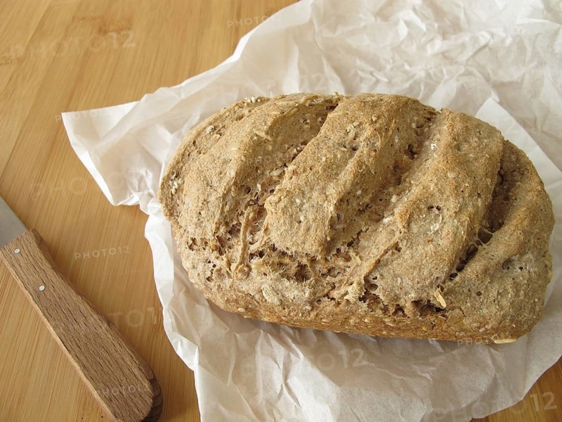 Home-baked wholemeal bread