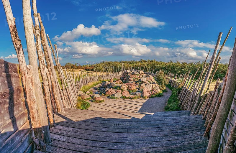 View from inside the ship Amager Ark Amagerarken in Naturcenter Amager park in Copenhagen, Denmark, Europe