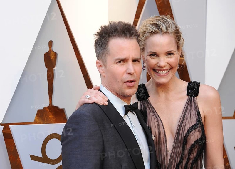 Leslie Bibb and Sam Rockwell at the 90th Annual Academy Awards held at the Dolby Theatre in Hollywood, USA on March 4, 2018., Hollywood, California, USA, North America
