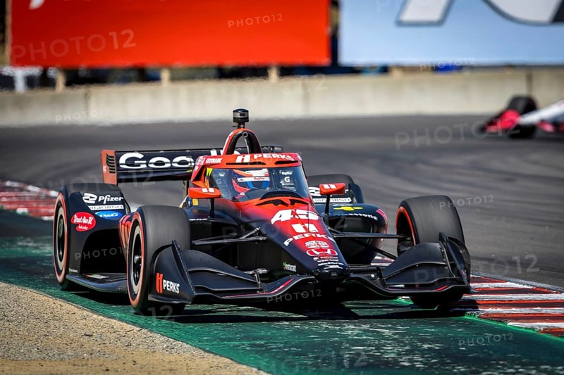 CHRISTIAN LUNGAARD (45) of Hedensted, Denmark practices for the Firestone Grand Prix of Monterey at WeatherTech Raceway Laguna Seca in Salinas, CA