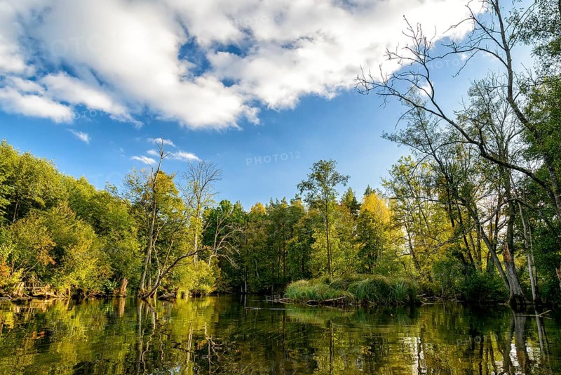 Krutynia River in Masuria in eastern Poland