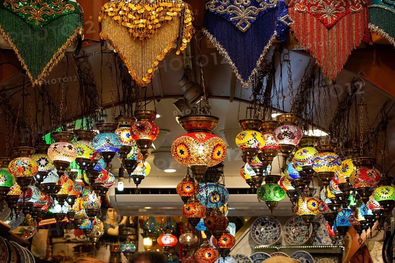 Mosaic colorful Ottoman lamps Lanterns