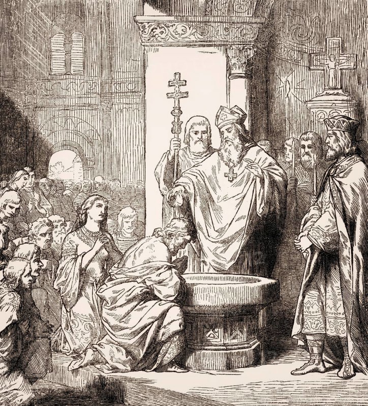 The Baptism of Vladimir the Great or Saint Vladimir of Kiev, c. 958 –1015