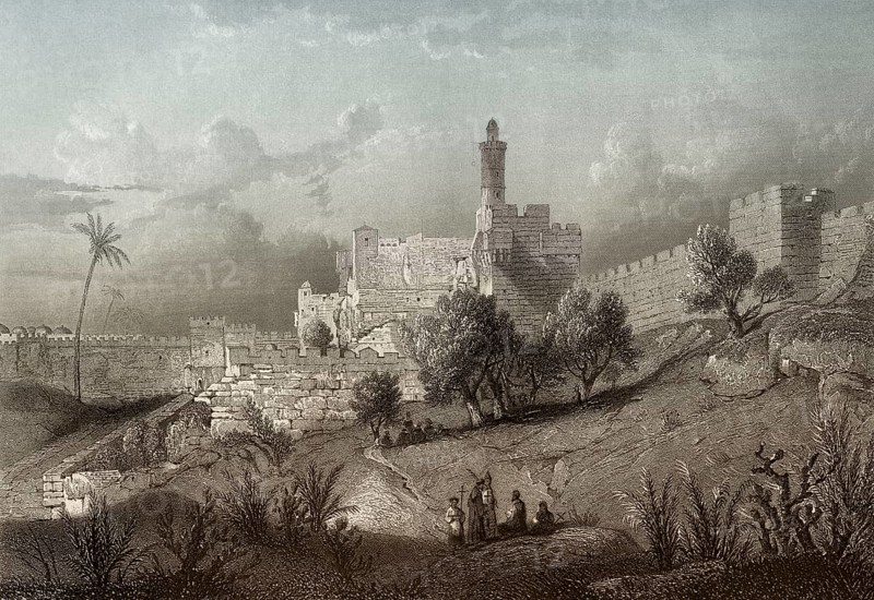 The Jebusite fortress Zion, Jerusalem