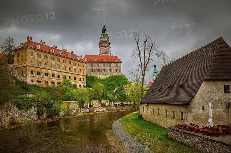 Building of the Cesky Krumlov, Czech Republic Cesky Krumlov, Czech Republic, Europe
