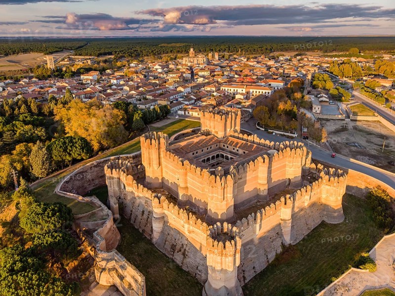 Coca castle, XV century, Gothic-Mudejar, Coca, Segovia province, Spain, Europe