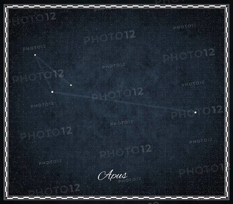 Apus star constellation, Night sky, Cluster of stars, Deep space, Bird of Paradise constellation