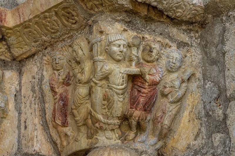 North door, basilica Saint-Just de Valcabrère, 12th century, Comminges, French Republic