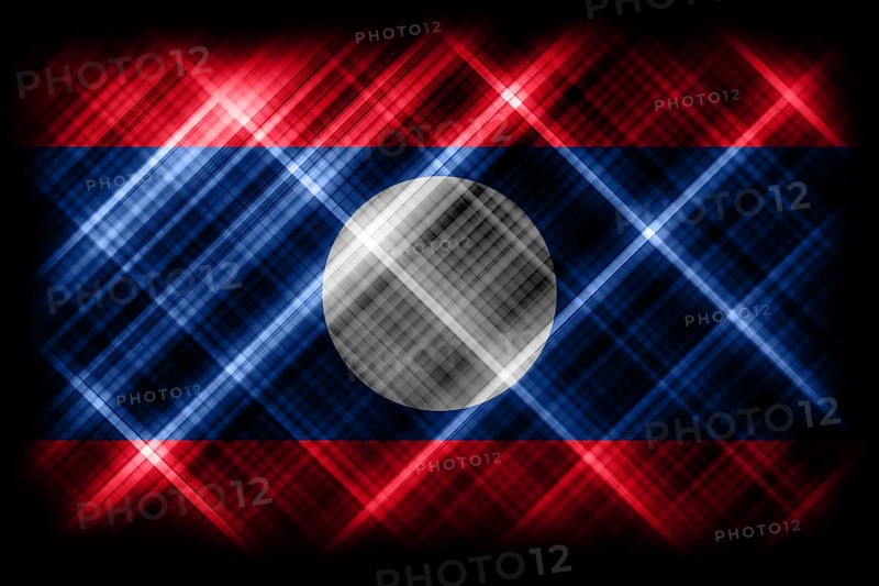 Laos flag, national flag, modern flag background