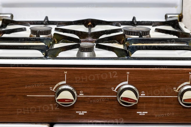 Image of a butane cooker. vintage village objects