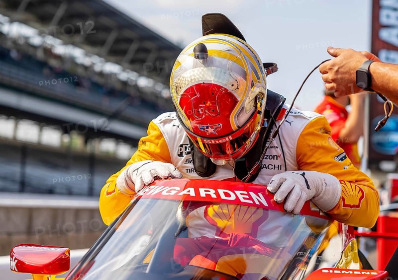 INDYCAR driver, JOSEF NEWGARDEN (2) of Nashville, Tennessee, and the Team Penske Chevrolet team prepare to qualify for the Indianapolis 500 at the Indianapolis Motor Speedway in Indianapolis, IN, USA, North America