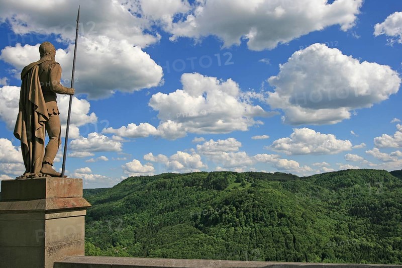 Hohenzollern Castle, ancestral castle of the princely family and former ruling Prussian royal and German imperial house of Hohenzollern, Bisingen, Baden-Württemberg, Germany, Europe
