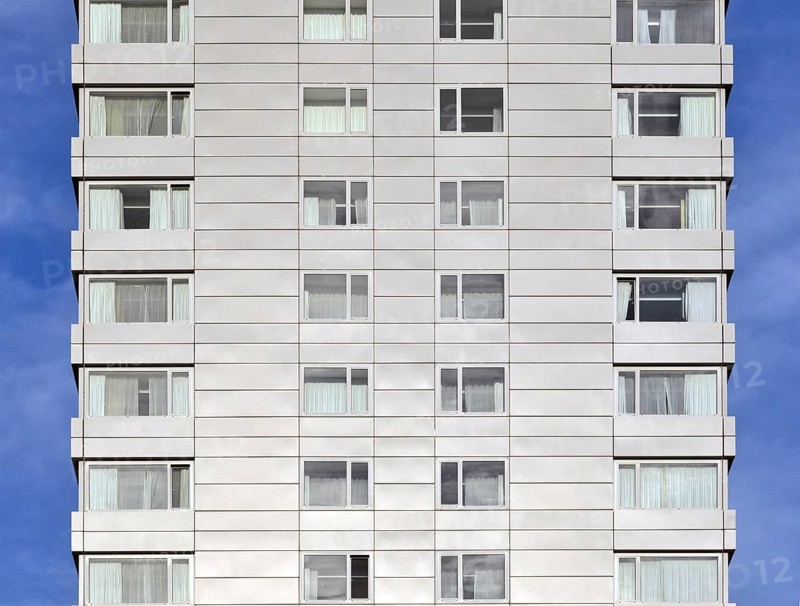 Leeds, west yorkshire, United Kingdom: 18 september 2020: view of the park plaza hotel in Leeds a tall modern building in city square
