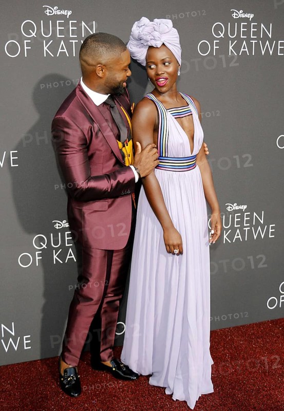 David Oyelowo and Lupita Nyong'o at the Los Angeles premiere of 'Queen Of Katwe' held at the El Capitan Theatre in Hollywood, USA on September 20, 2016, Hollywood, CA, USA, Los Angeles, California, USA, North America