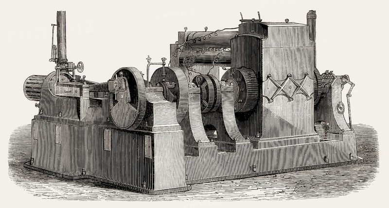 Generator by Thomas Alva Edison, 1847-1931, an American inventor and businessman