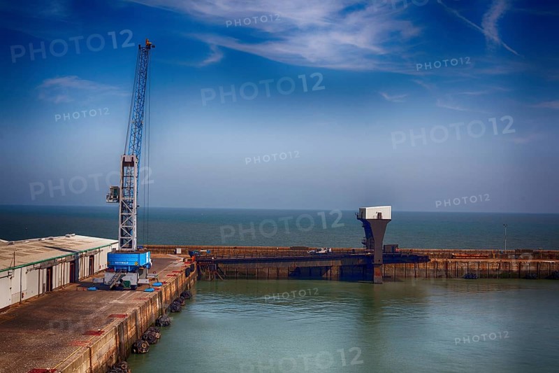 Crane in the harbour of Dover in Kent, England 2015