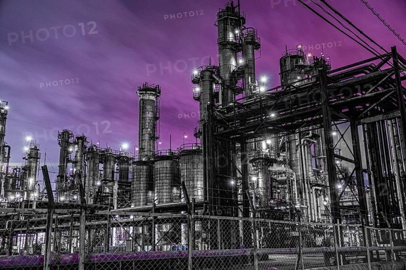 Factory night view of the Keihin region. Shooting Location: Kawasaki City, Kanagawa Prefecture