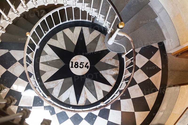 Ile de Re - Interior the lighthouse Phare des Baleines at the coast