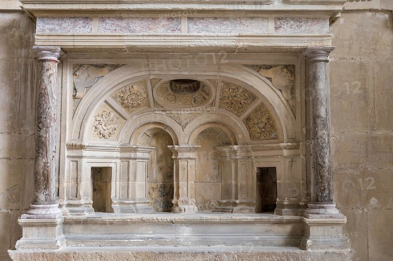 A old medeival interior in France, Meurthe et Moselle, Toul, Saint Etienne cathedral